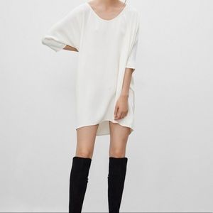 Babaton 100% Silk Dress in Burgandy